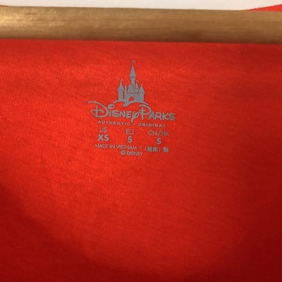 Disney Parks Tank Top Orange SZ XS Mickey Mouse Unique Embroidery and String - Picture 5 of 7